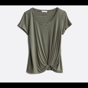 Nine Britton Levie Knot Front Tee.